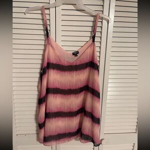 Torrid Pink and Black Striped Camisole